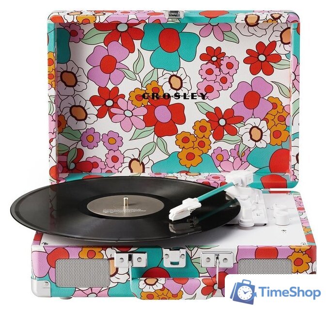 Виниловый проигрыватель Crosley Cruiser Plus Groovy Floral - Изображение №2 — Интернет-магазин Time-Shop