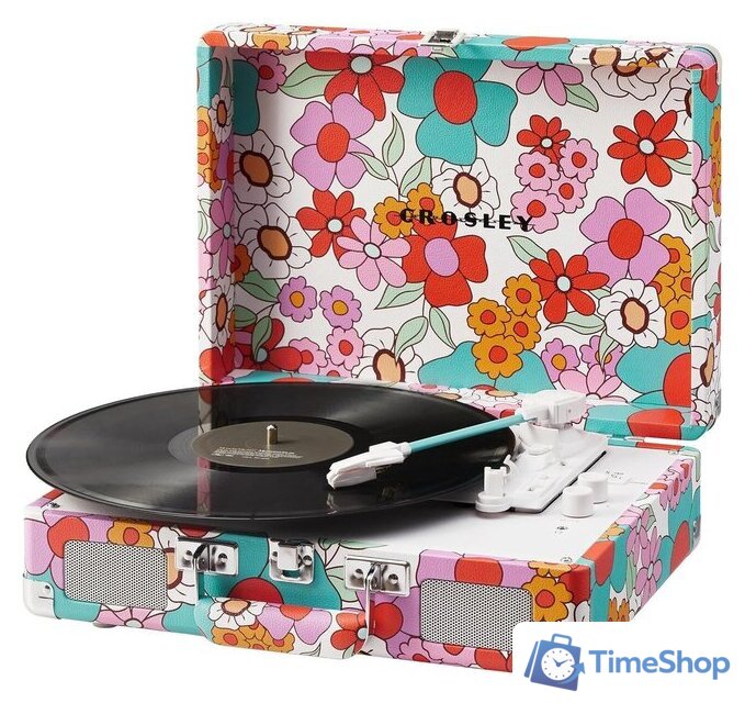 Виниловый проигрыватель Crosley Cruiser Plus Groovy Floral - Изображение №3 — Интернет-магазин Time-Shop