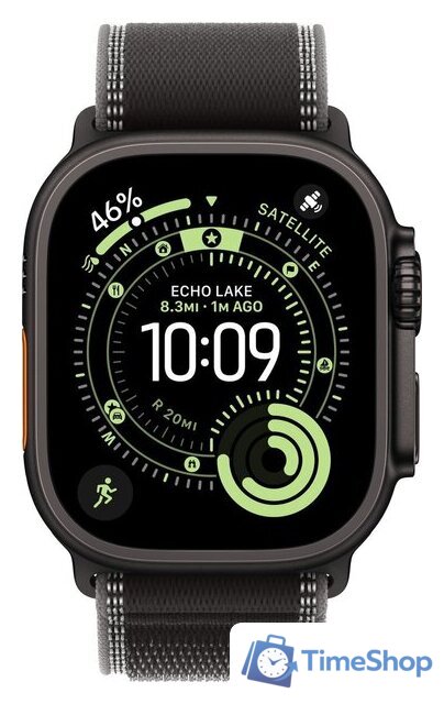 Умные часы Apple Watch Ultra 3 LTE 49 мм (титановый корпус, черный/черный, нейлоновый ремешок размера S/M) - Изображение №2 — Интернет-магазин Time-Shop