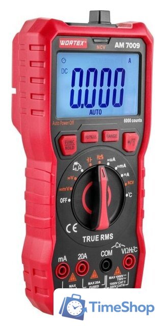 Мультиметр Wortex AM 7009 - Изображение №2 — Интернет-магазин Time-Shop