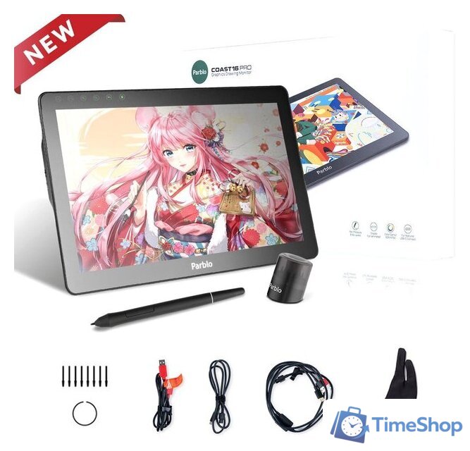 Графический монитор Parblo Coast 16 Pro - Изображение №4 — Интернет-магазин Time-Shop