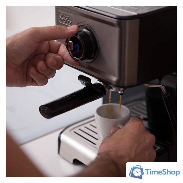 Рожковая кофеварка Black & Decker BXCO1200E - Изображение №7 — Интернет-магазин Time-Shop