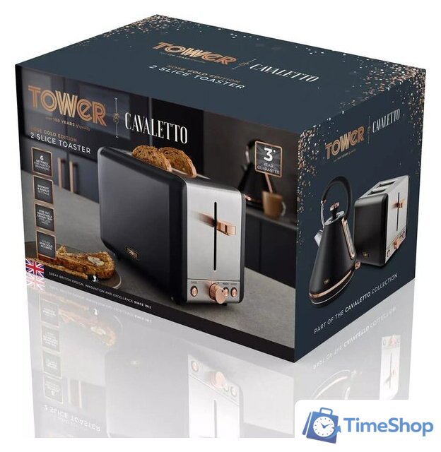 Тостер Tower Cavaletto T20036RG - Изображение №7 — Интернет-магазин Time-Shop