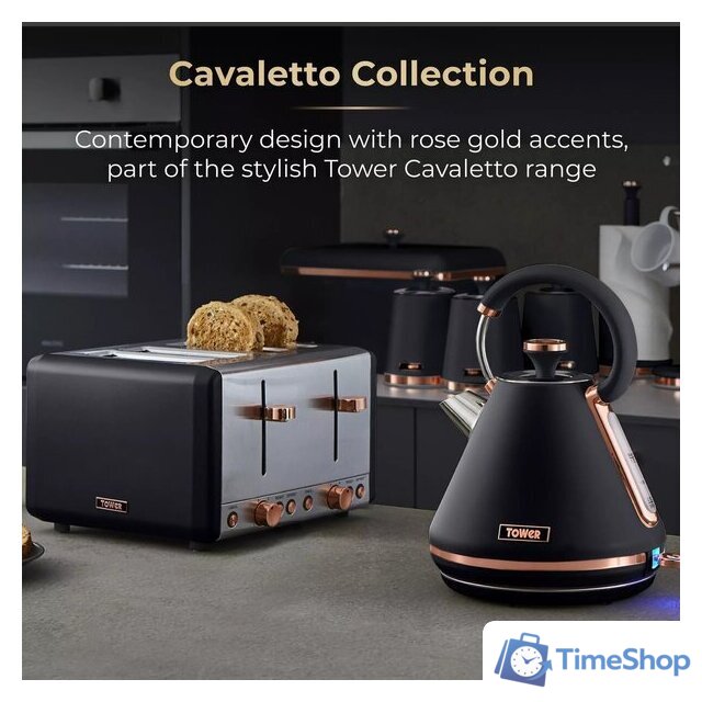 Тостер Tower Cavaletto T20036RG - Изображение №6 — Интернет-магазин Time-Shop