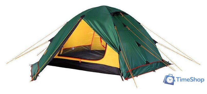 Треккинговая палатка AlexikA Rondo 4 Plus Fib (зеленый) - Изображение №1 — Интернет-магазин Time-Shop