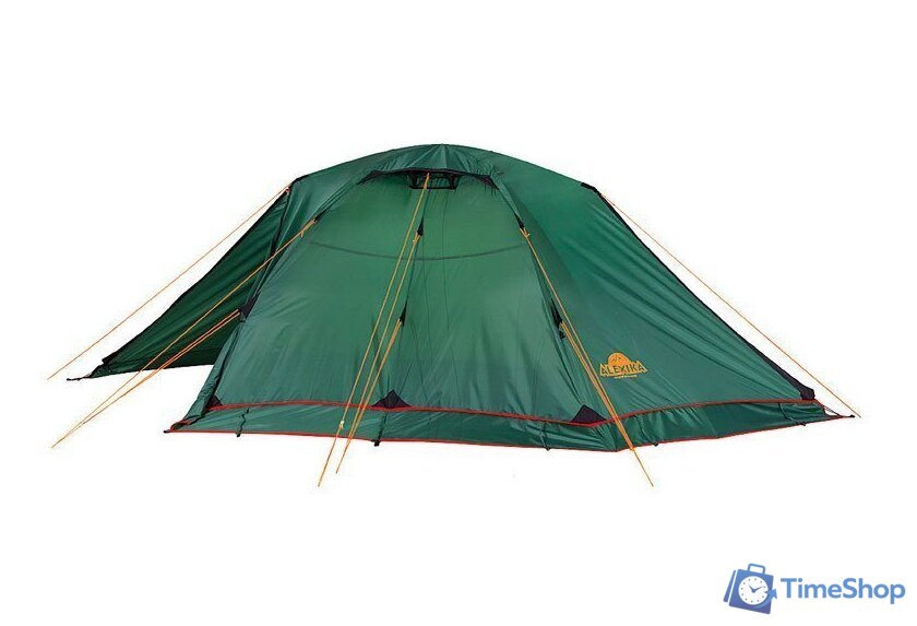 Треккинговая палатка AlexikA Rondo 4 Plus Fib (зеленый) - Изображение №3 — Интернет-магазин Time-Shop