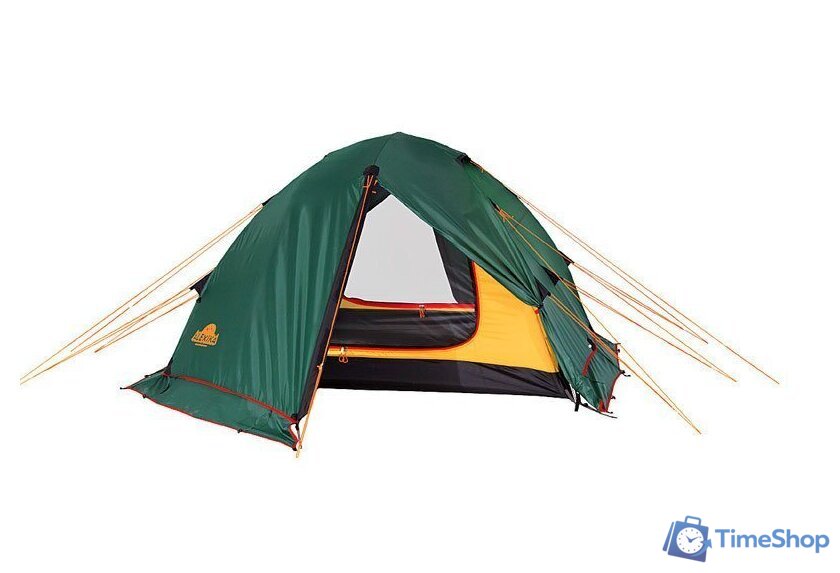 Треккинговая палатка AlexikA Rondo 4 Plus Fib (зеленый) - Изображение №6 — Интернет-магазин Time-Shop