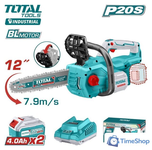 Аккумуляторная пила Total TGSLI201286 (с 2-мя АКБ) - Изображение №1 — Интернет-магазин Time-Shop