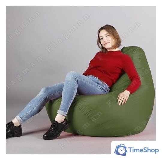 Кресло-мешок Flagman Груша Макси Г2.2-03 (оливковый) - Изображение №12 — Интернет-магазин Time-Shop