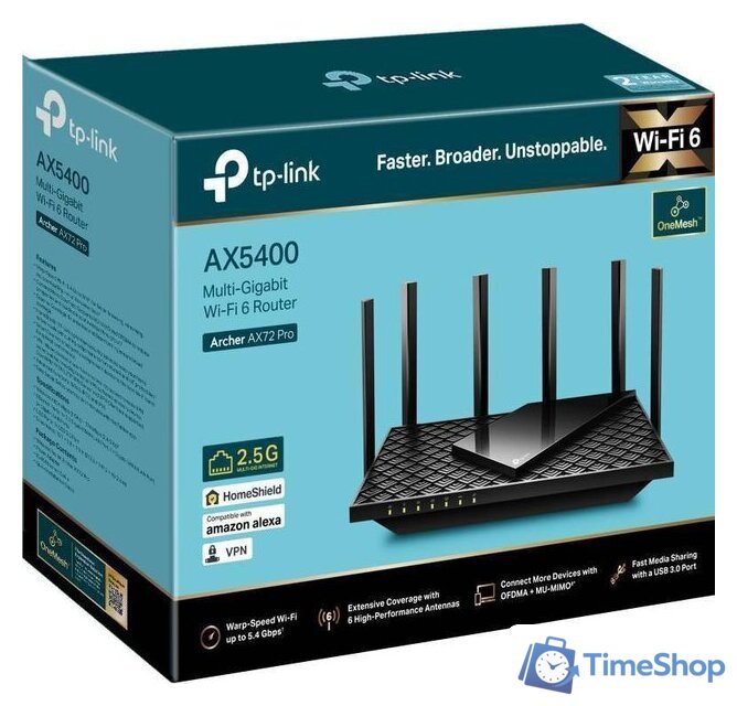 Wi-Fi роутер TP-Link Archer AX72 Pro - Изображение №3 — Интернет-магазин Time-Shop