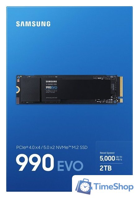 SSD Samsung 990 Evo 2TB MZ-V9E2T0BW - Изображение №5 — Интернет-магазин Time-Shop