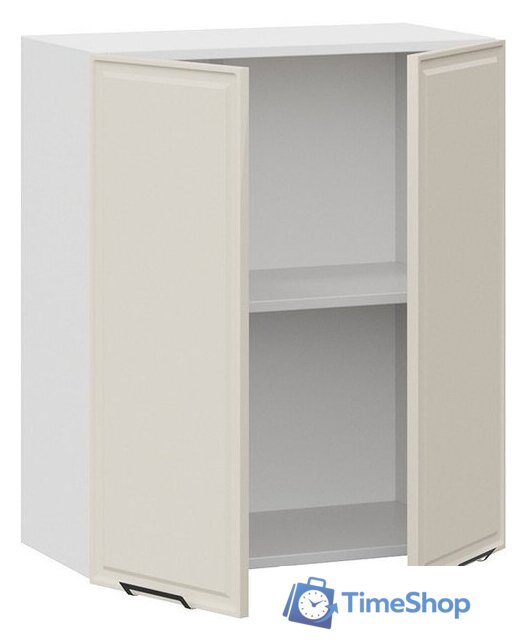 Шкаф навесной Трия Белладжио 1В6 (белый/софт панакота) - Изображение №2 — Интернет-магазин Time-Shop