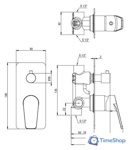 Смеситель Deante Jasmin Nero BGJ N44P - Изображение №3 — Интернет-магазин Time-Shop