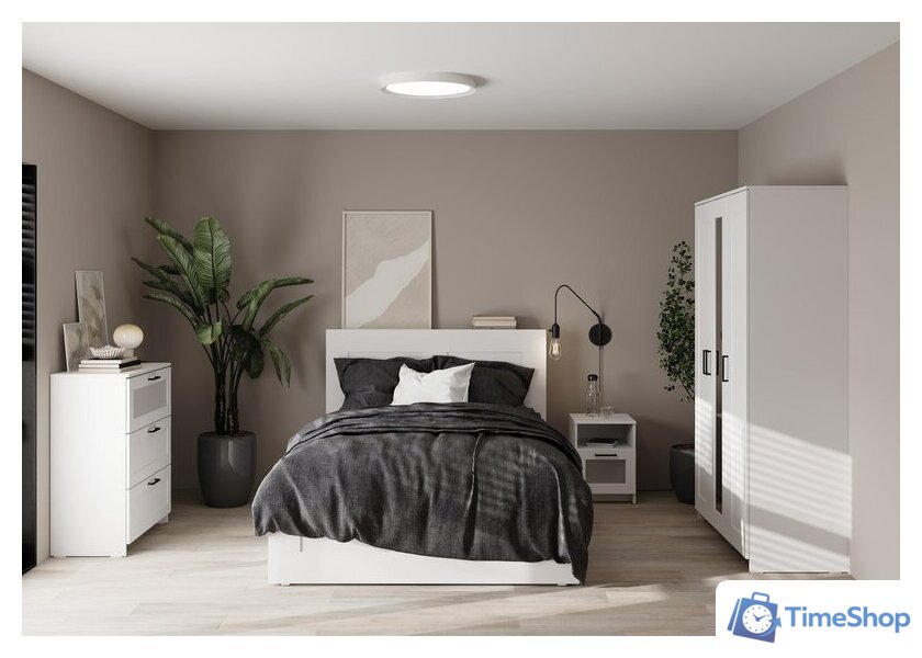 Комод Mio Tesoro Нави 3 ящика 2.15.02.020.1 (белый, со стеклом) - Изображение №5 — Интернет-магазин Time-Shop