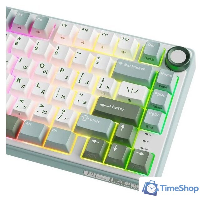 Клавиатура Royal Kludge R75 RGB Sky Cyan (RK Brown) - Изображение №7 — Интернет-магазин Time-Shop