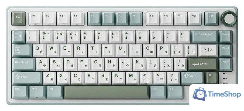 Клавиатура Royal Kludge R75 RGB Sky Cyan (RK Brown) - Изображение №2 — Интернет-магазин Time-Shop