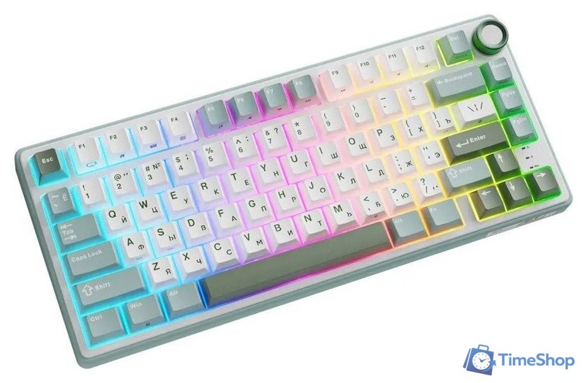 Клавиатура Royal Kludge R75 RGB Sky Cyan (RK Brown) - Изображение №5 — Интернет-магазин Time-Shop