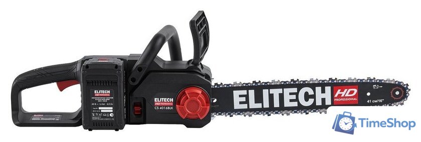 Аккумуляторная пила ELITECH CS 4016BLК E1611.027.01 (с 1-им АКБ) - Изображение №5 — Интернет-магазин Time-Shop