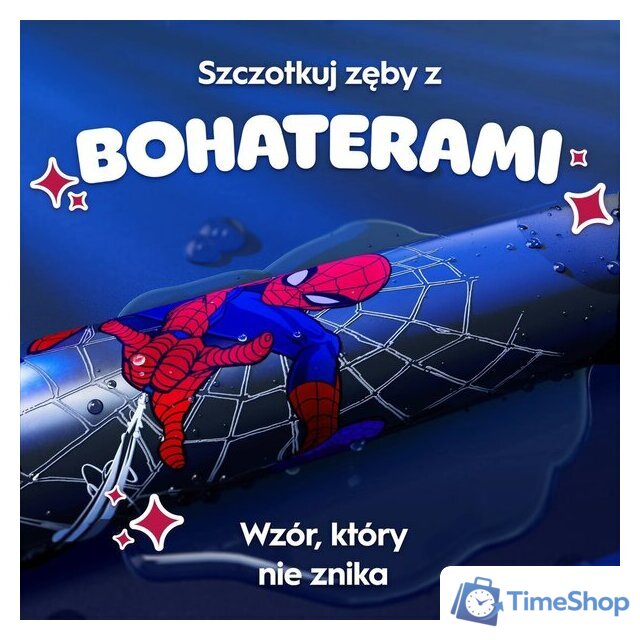 Электрическая зубная щетка Oral-B iO Kids Marvel Spiderman с футляром (черный) - Изображение №8 — Интернет-магазин Time-Shop