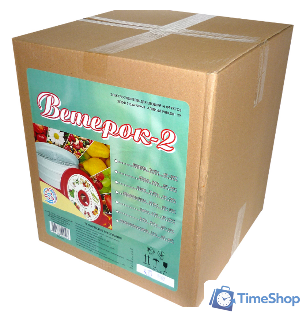 Сушилка для овощей и фруктов Спектр-Прибор Ветерок-2 ЭСОФ-0,6/220 (5 поддонов, прозрачный) - Изображение №3 — Интернет-магазин Time-Shop