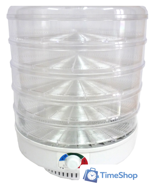 Сушилка для овощей и фруктов Спектр-Прибор Ветерок-2 ЭСОФ-0,6/220 (5 поддонов, прозрачный) - Изображение №1 — Интернет-магазин Time-Shop