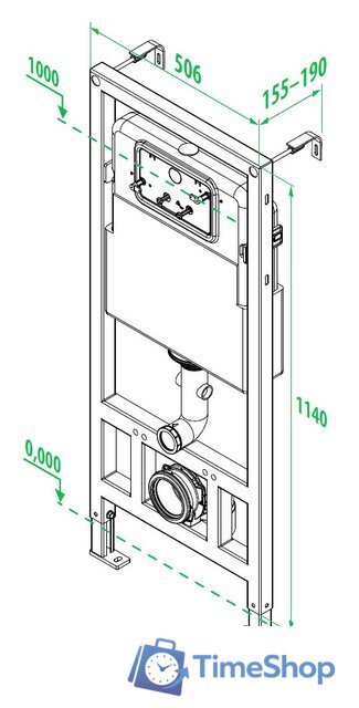 Инсталляция для унитаза IDDIS Neofix [NEO0000I32] - Изображение №2 — Интернет-магазин Time-Shop