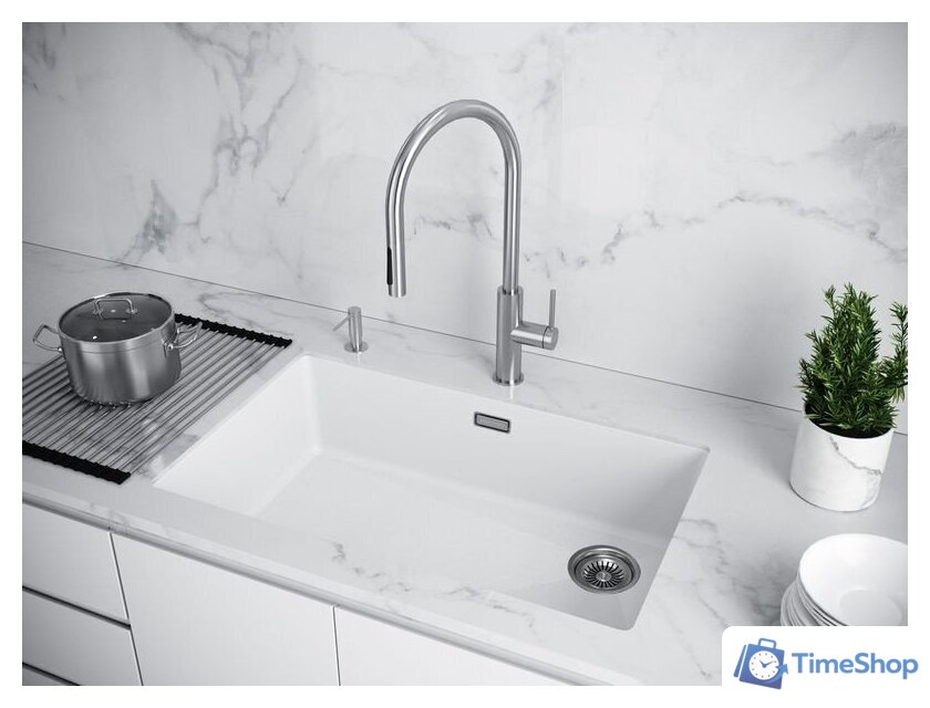 Кухонная мойка Paulmark Lumi LU74SK-WH - Изображение №3 — Интернет-магазин Time-Shop