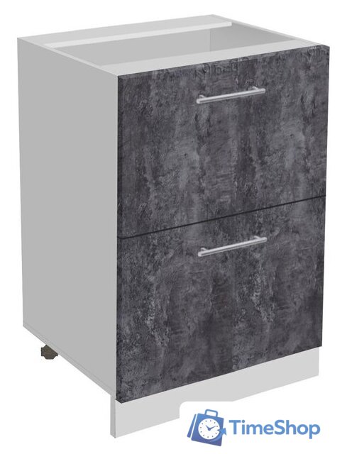Шкаф напольный Артём-Мебель 600мм СН-114.16-Ш (ДСП бетон спаркс) - Изображение №1 — Интернет-магазин Time-Shop