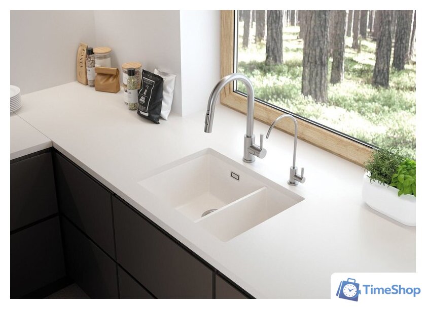 Кухонная мойка Deante Eridan ZQE A503 (алебастр) - Изображение №4 — Интернет-магазин Time-Shop