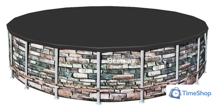 Каркасный бассейн Bestway Power Steel Камень 56883 (610x132) - Изображение №3 — Интернет-магазин Time-Shop