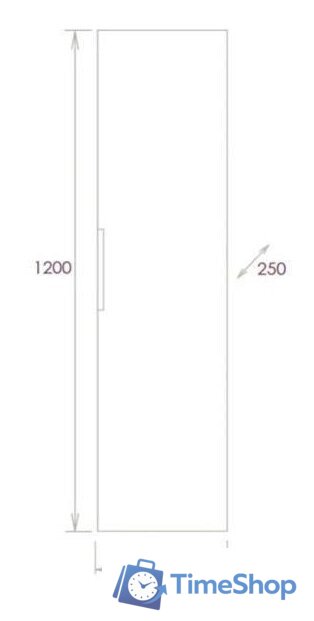  Onika Шкаф-полупенал Девис 30.10У 403071 - Изображение №5 — Интернет-магазин Time-Shop