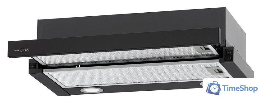 Кухонная вытяжка Krona Kamilla T 600 (черный) - Изображение №1 — Интернет-магазин Time-Shop