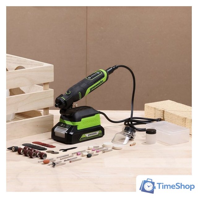 Гравер Greenworks G24RT 3200807CUA (с 1-им АКБ) - Изображение №5 — Интернет-магазин Time-Shop