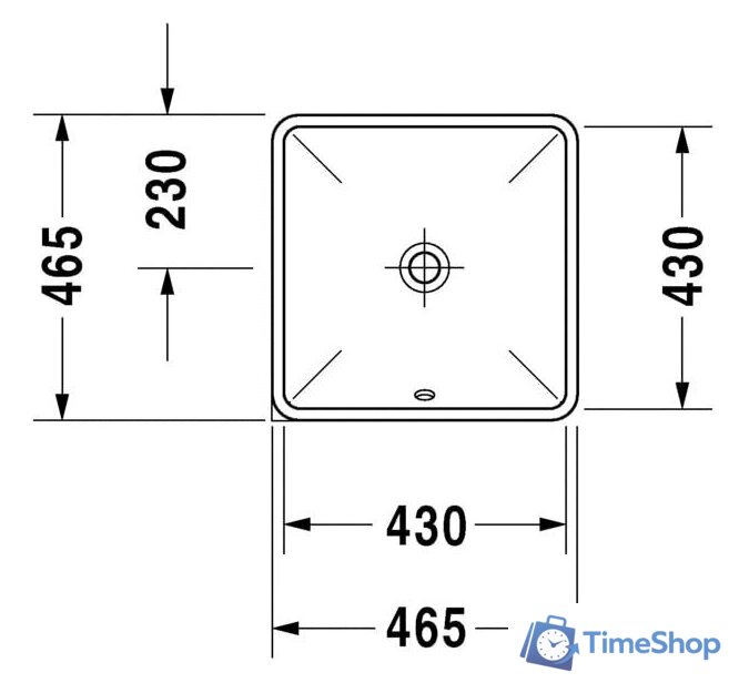 Умывальник Duravit Starck 3 0305430000 - Изображение №3 — Интернет-магазин Time-Shop