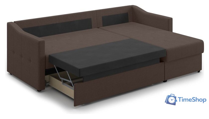 Угловой диван Mio Tesoro Бонд 123 (Savana Chocolate) - Изображение №5 — Интернет-магазин Time-Shop