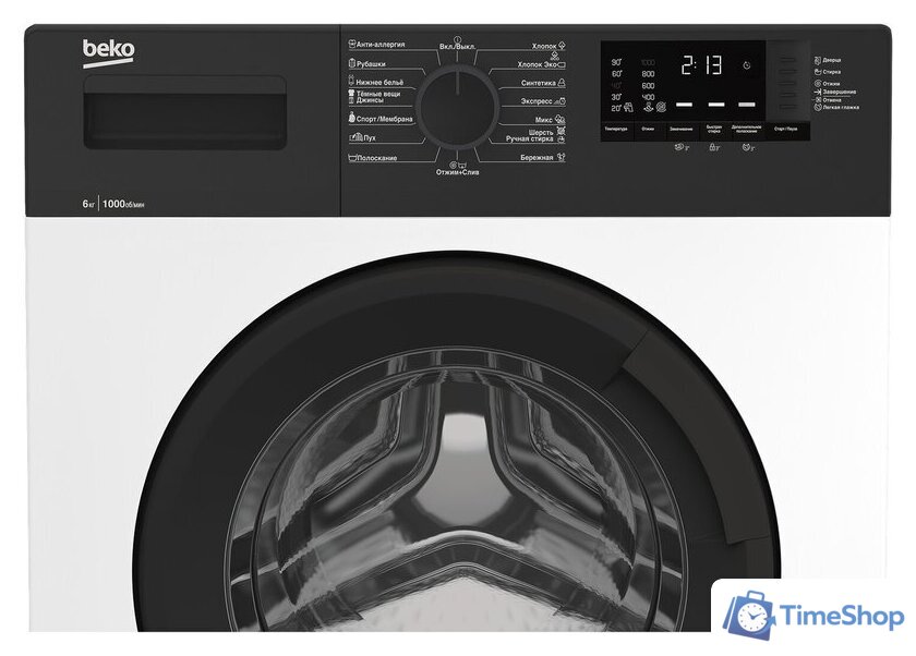 Стиральная машина BEKO WRE65120ZAW - Изображение №3 — Интернет-магазин Time-Shop