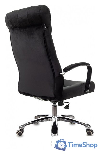 Офисное кресло Бюрократ T-9928SL Fabric (черный Italia Black/крестовина металл хром) - Изображение №13 — Интернет-магазин Time-Shop