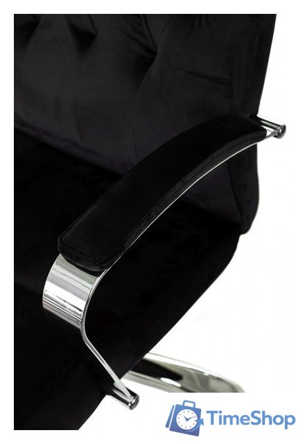 Офисное кресло Бюрократ T-9928SL Fabric (черный Italia Black/крестовина металл хром) - Изображение №5 — Интернет-магазин Time-Shop