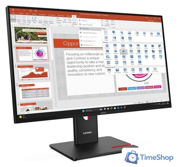 Монитор Lenovo ThinkVision T27-40 64A5MAT6EU - Изображение №2 — Интернет-магазин Time-Shop