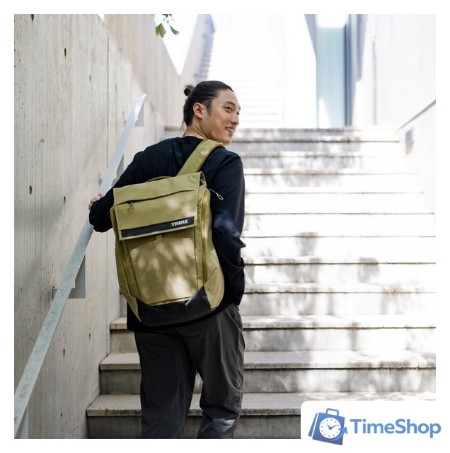 Городской рюкзак Thule Paramount Backpack 27L PARABP3216NUTRIA 3205016 (коричневый) - Изображение №5 — Интернет-магазин Time-Shop