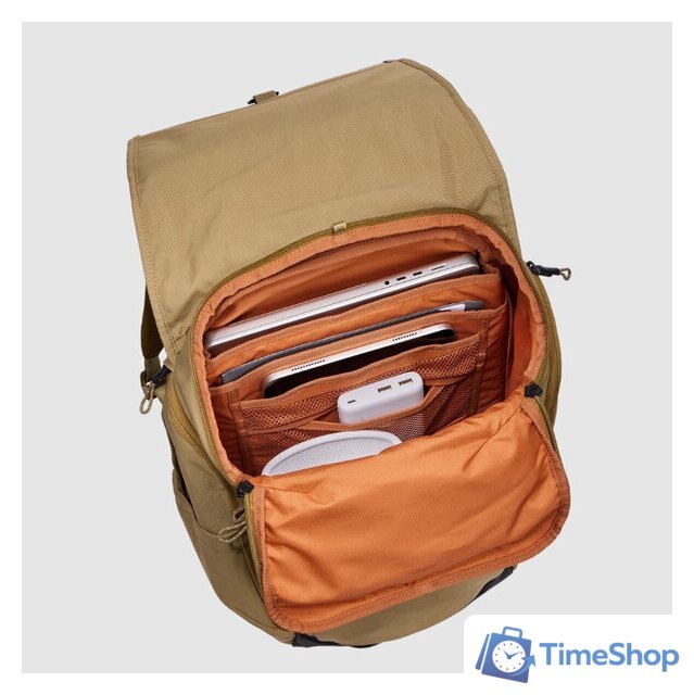 Городской рюкзак Thule Paramount Backpack 27L PARABP3216NUTRIA 3205016 (коричневый) - Изображение №3 — Интернет-магазин Time-Shop
