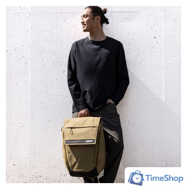 Городской рюкзак Thule Paramount Backpack 27L PARABP3216NUTRIA 3205016 (коричневый) - Изображение №4 — Интернет-магазин Time-Shop