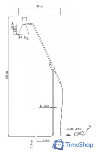 Торшер Moderli Page V10997-F - Изображение №2 — Интернет-магазин Time-Shop