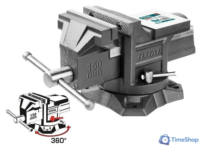 Тиски Total THT6166 - Изображение №2 — Интернет-магазин Time-Shop