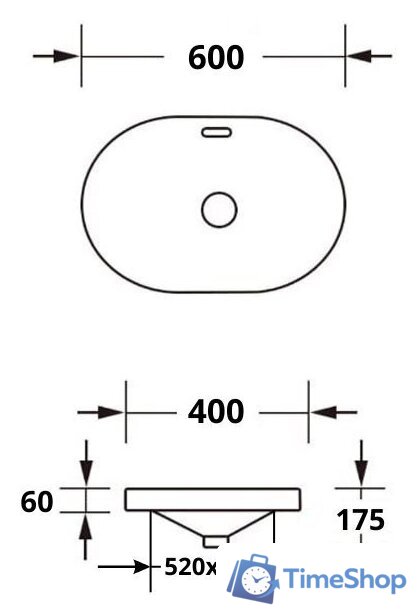 Умывальник Roxen Batt 570155-GR - Изображение №7 — Интернет-магазин Time-Shop
