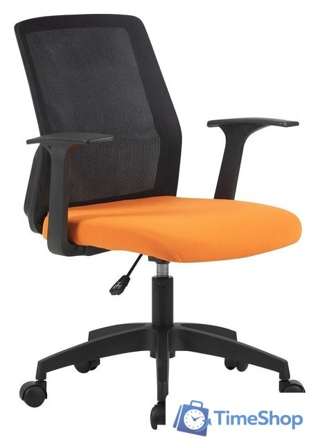 Офисное кресло CACTUS CS-MC222-BKOR (черный/оранжевый) - Изображение №1 — Интернет-магазин Time-Shop