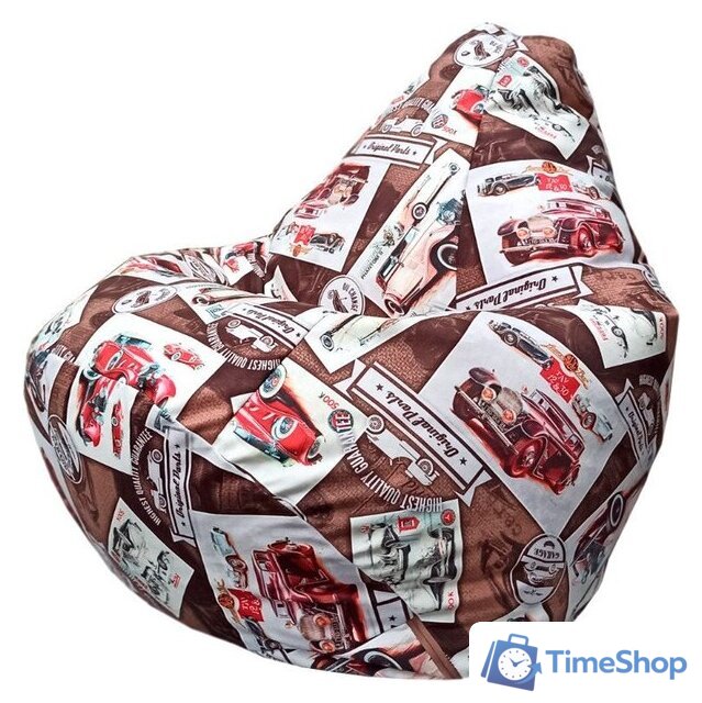 Кресло-мешок Flagman Груша Макси Г2.5-90 Cars 01 - Изображение №1 — Интернет-магазин Time-Shop
