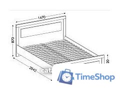 Кровать Senira Прыгажуня 140 Г - Изображение №4 — Интернет-магазин Time-Shop