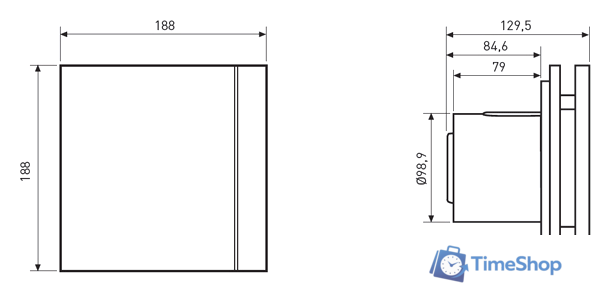 Осевой вентилятор Soler&Palau Silent-100 CHZ Design Ecowatt 5210610900 - Изображение №7 — Интернет-магазин Time-Shop