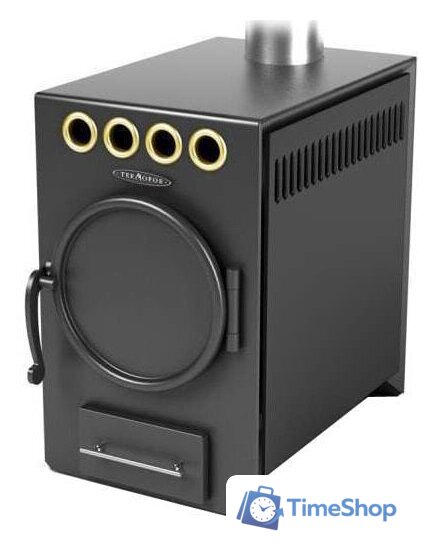 Свободностоящая печь-камин Термофор Нормаль 2 Турбо (ТВ, антрацит) - Изображение №1 — Интернет-магазин Time-Shop